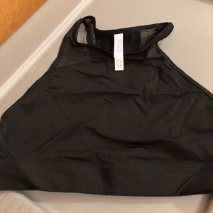 Victoria Secret Pink Black Racerback Sports Bra